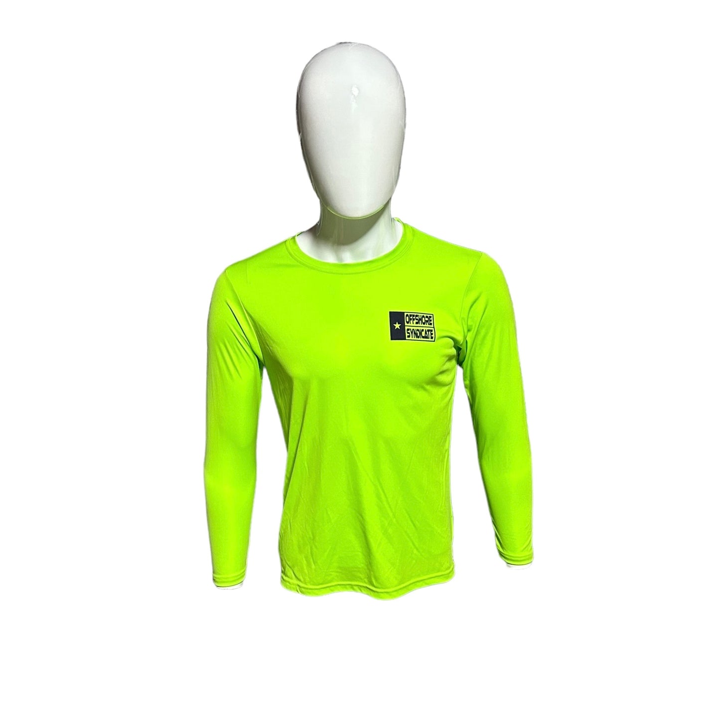 Youth Lime green UPF long sleeve tee