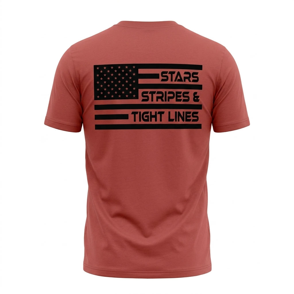 Stars, Stripes & Tight Lines Terracotta Tee