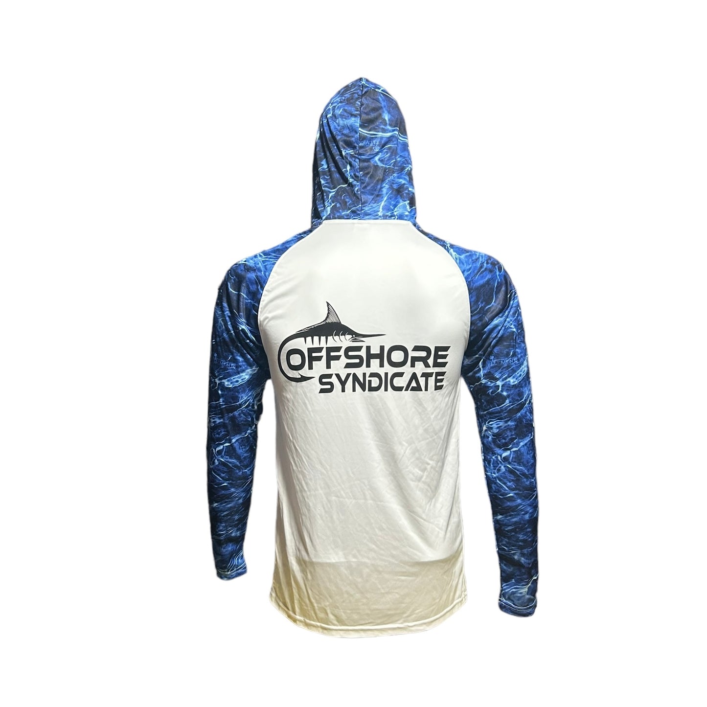 Marlin blue camo UPF hoodie