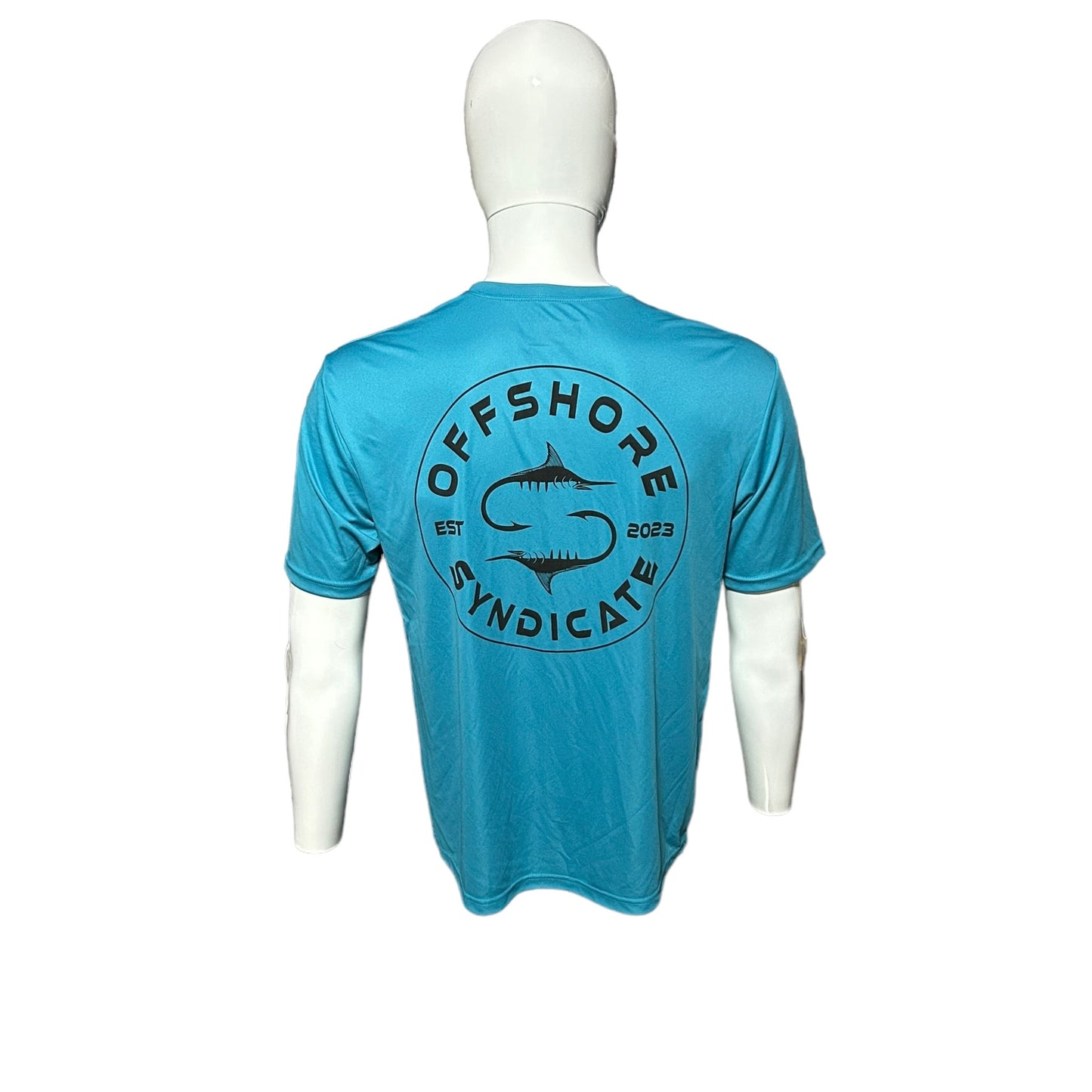 Teal UPF ying yang tee