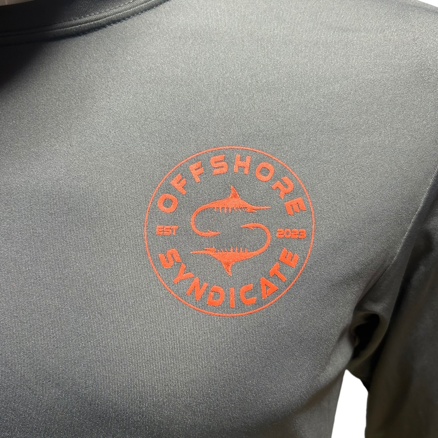 Graphite grey UPF long sleeve tee