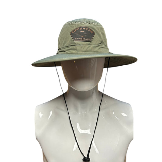 Olive green bucket hat