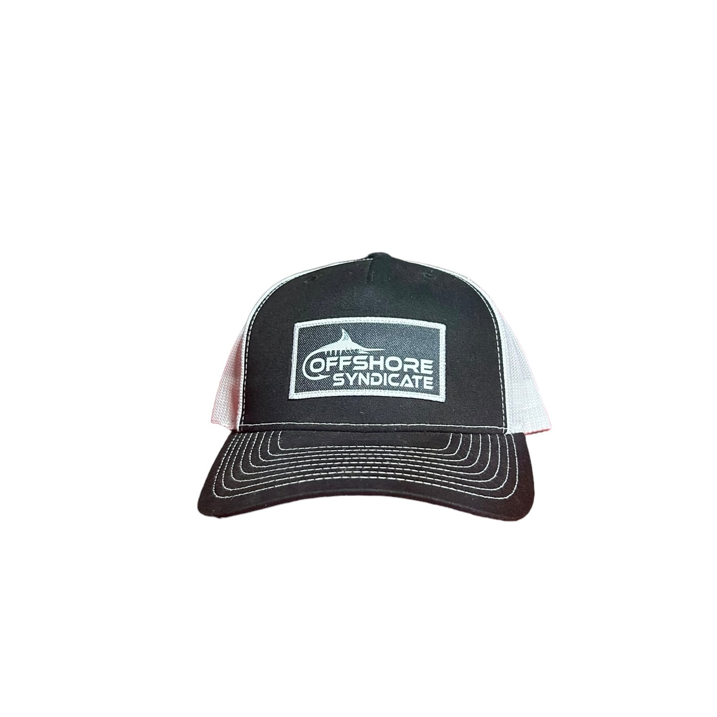 Black snap back trucker