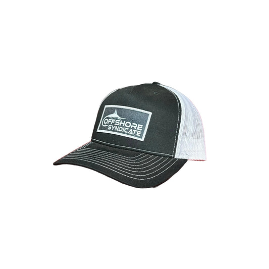 Black snap back trucker