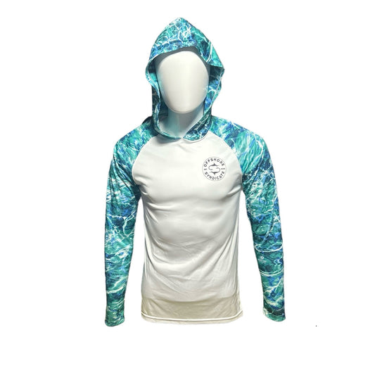 Seafoam camo UPF hoodie