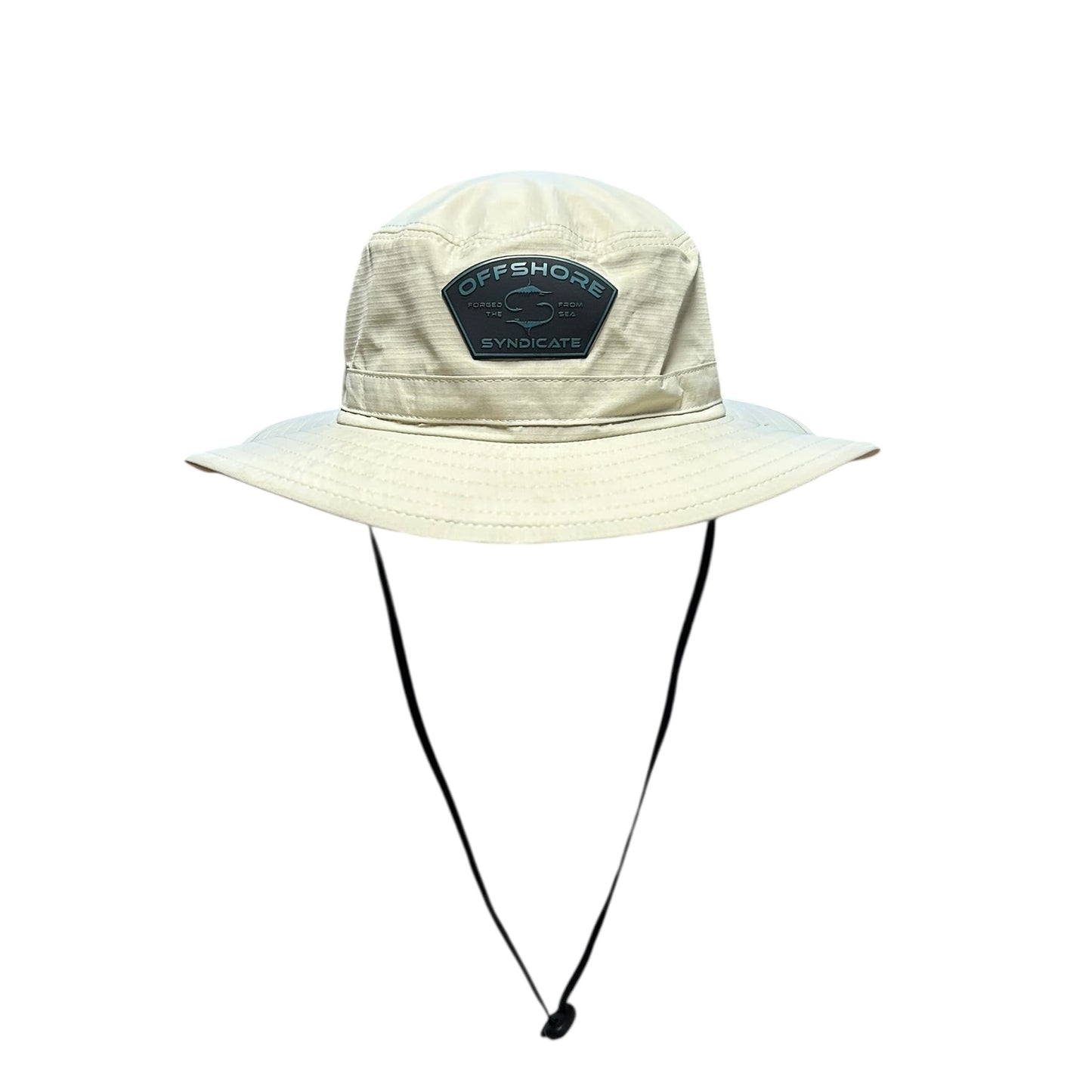 Stone bucket hat w/ consealable sun flap