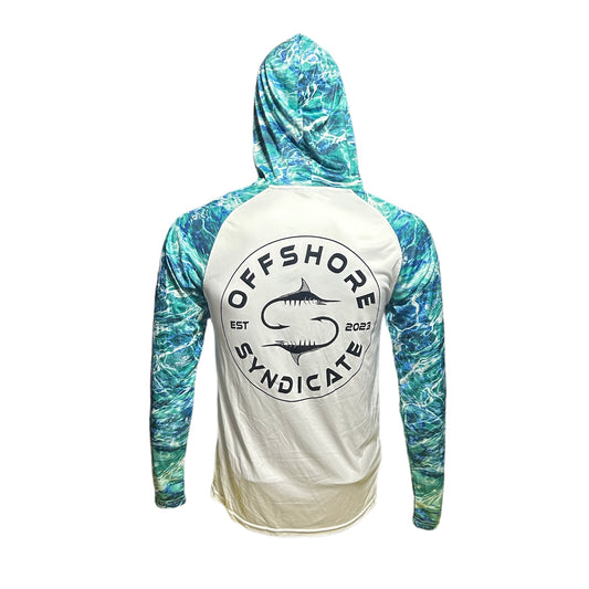 Seafoam camo UPF hoodie