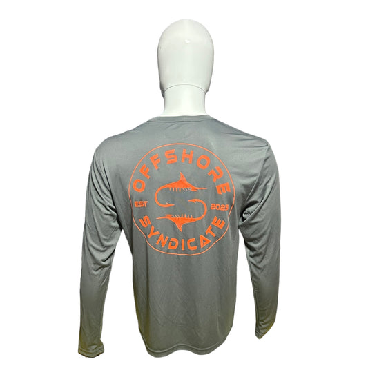 Graphite grey UPF long sleeve tee